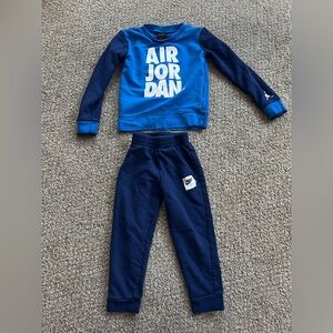 Jordan jump man  boys blue matching outfit set 4T